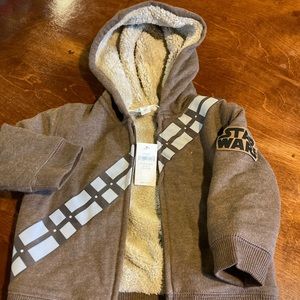 Baby gap x Star Wars Chewbacca zip up 12-18 months NWT